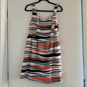 Striped Fit & Flare Dress